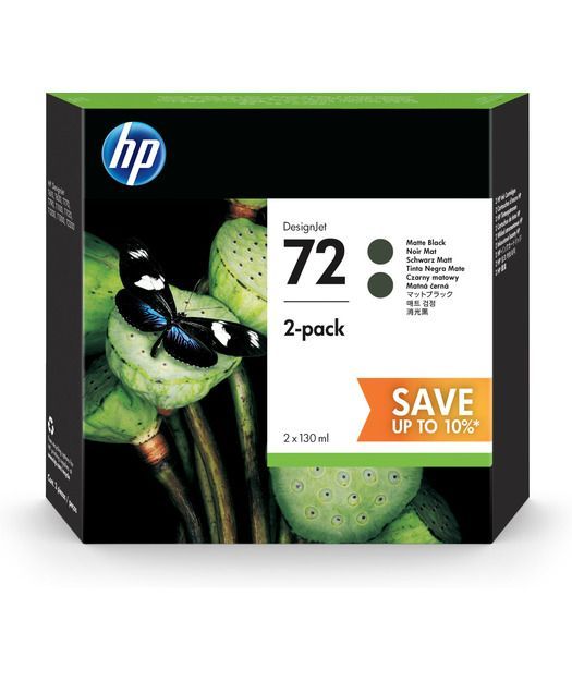 HP P2V33A 2'li paket Matte Black Mürekkep Kartuş (72)