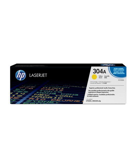 HP CC532A Yellow Toner Kartuş (304A)