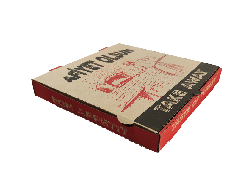 Karton Pizza Kutusu 24x24 cm ( 100 Adet )