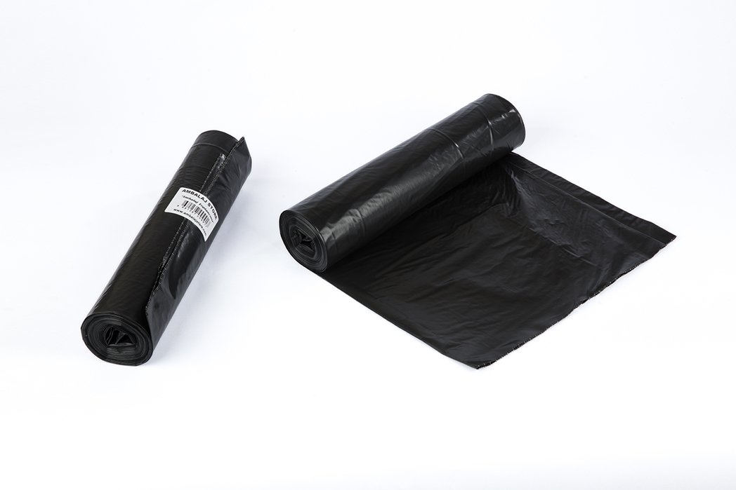 Endüstriyel Çöp Poşeti Battal Boy Siyah 250G 10 Adet