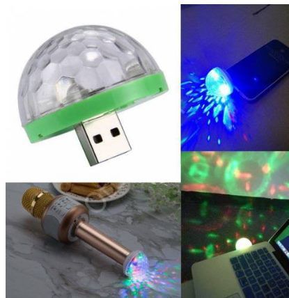 Mini Disko Topu - Usb Dj Lambası