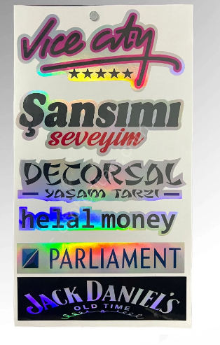 Hologram Sticker, Büyük Boy Hologram Sticker