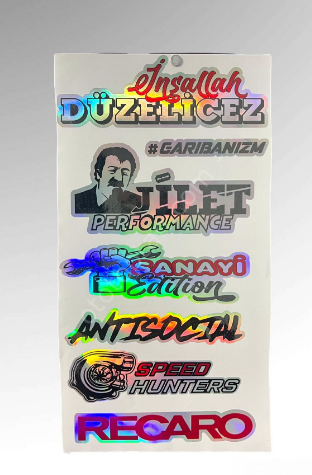 Hologram Sticker, Büyük Boy Hologram Sticker