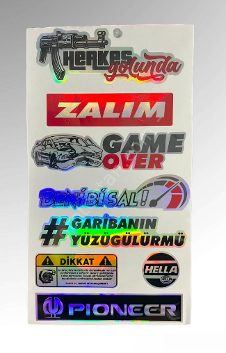 Hologram Sticker, Büyük Boy Hologram Sticker