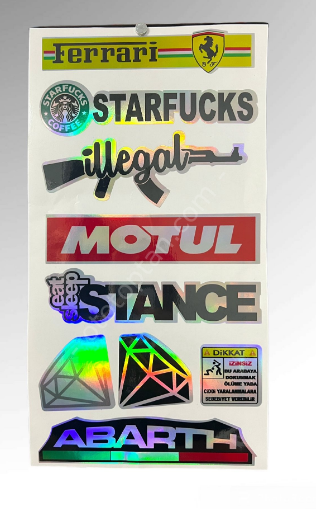 Hologram Sticker, Büyük Boy Hologram Sticker