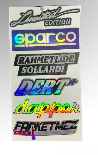 Hologram Sticker, Büyük Boy Hologram Sticker