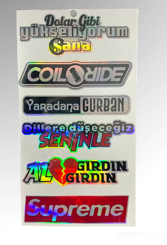 Hologram Sticker, Büyük Boy Hologram Sticker