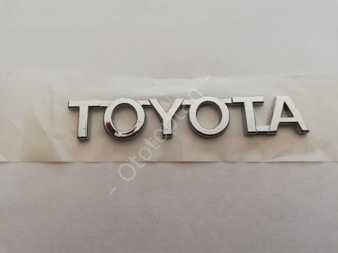 Nikelaj Toyota Bagaj Yazısı Plastik