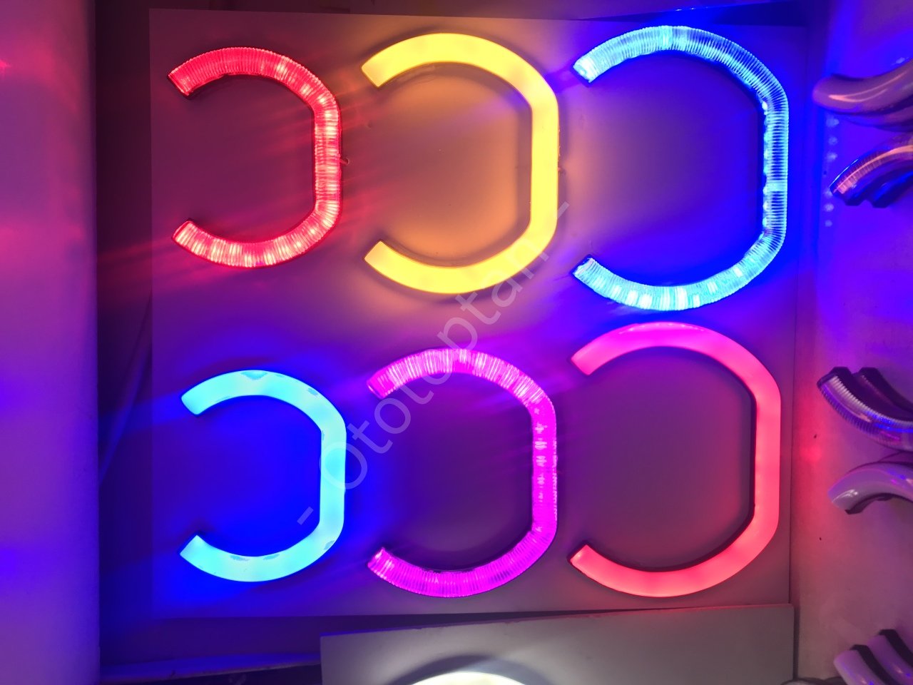Kumandalı Far İçi Led Colorfull 100-120-135 mm