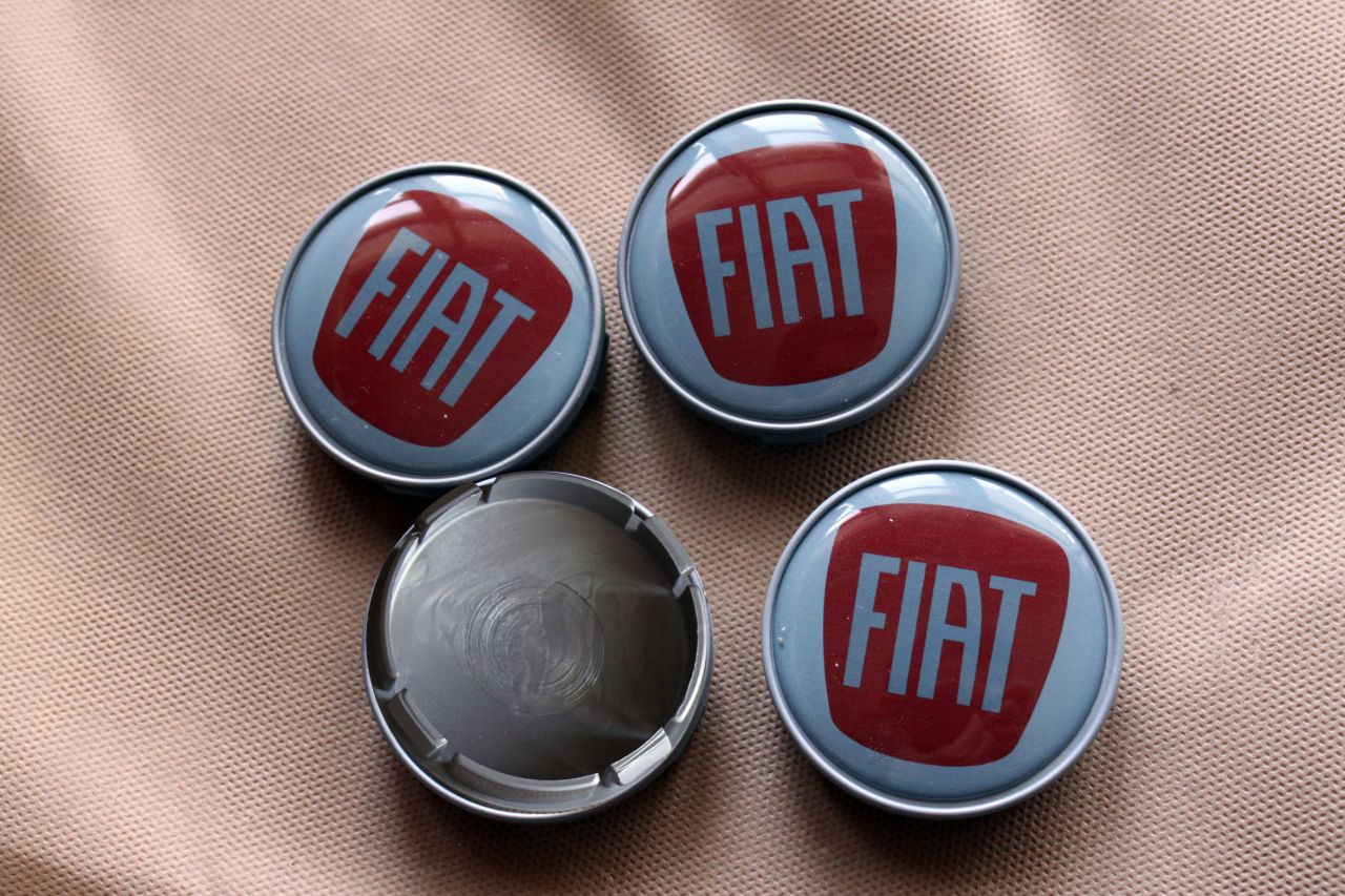 Kırmızı Fiat Jant Göbeği 5,5 Cm Çap Cant Göbeği