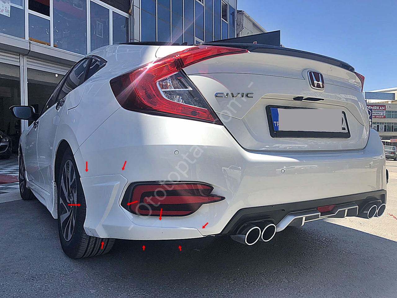Honda Civic FC5  Arka Flap Takımı