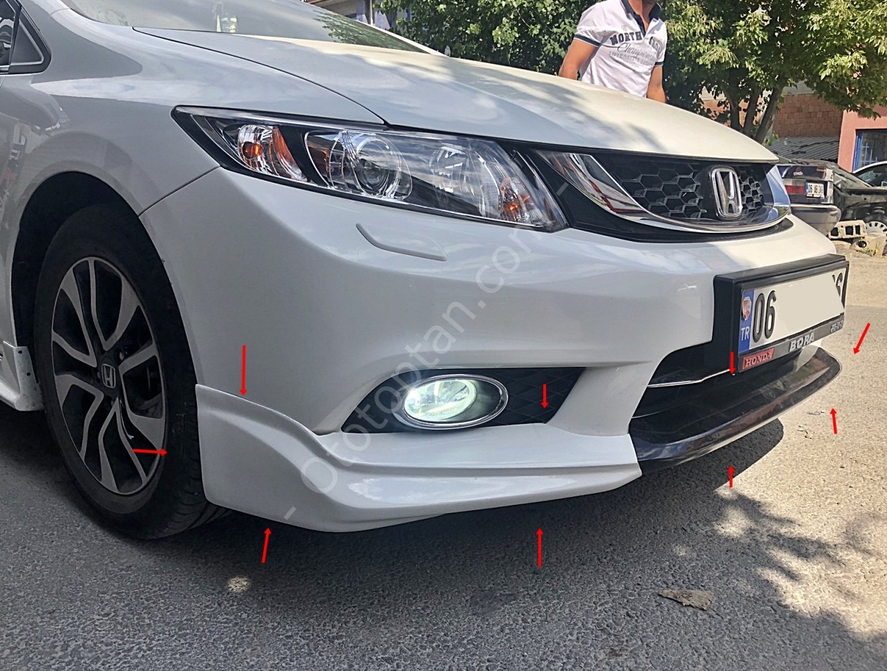 Honda Civic FD7 Ön Tampon Eki