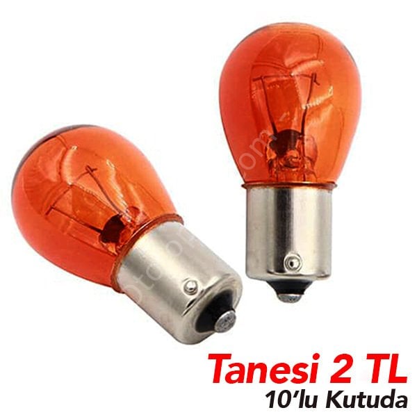 10 Adet 93 Tek Duy Turuncu Ampül