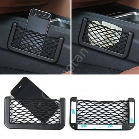 Telefon Tutucu Torpidoya Yapışan File 15*8 cm