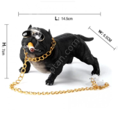 Taş Dekor Pitbull Vantuslu Zincirli
