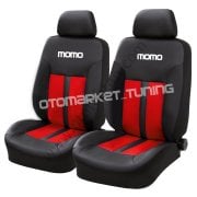 Momo Koltuk Kılıfı Seti Kırmızı-Siyah
