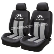 Hyundai Oto Koltuk Kılıfı Gri-Siyah