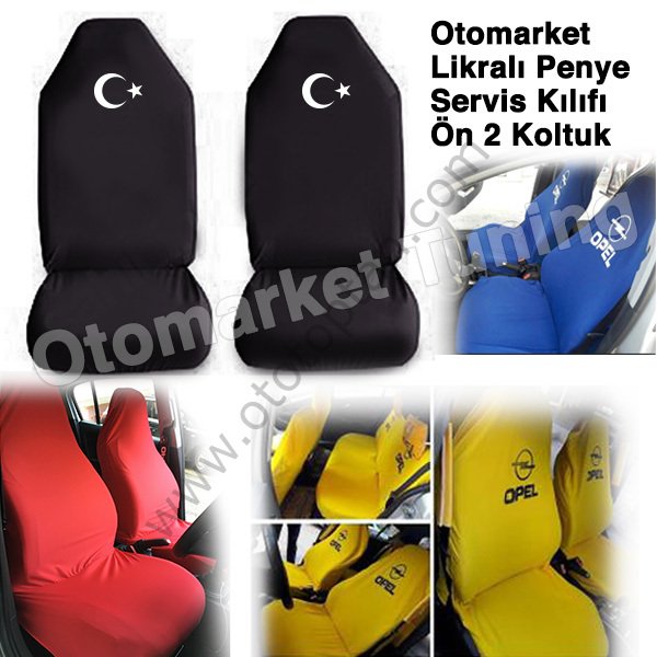 Ay yıldız likralı servis kılıfı yıkanabilir