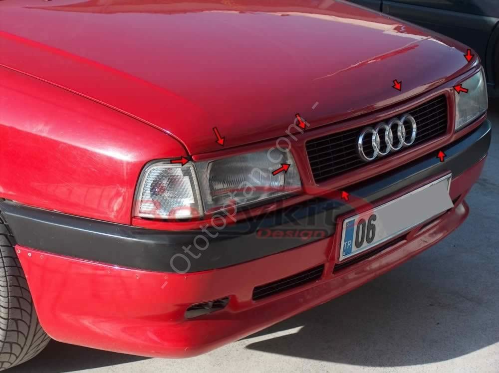 Audi A80 Yumurta Kasa Far Kaşı Takımı