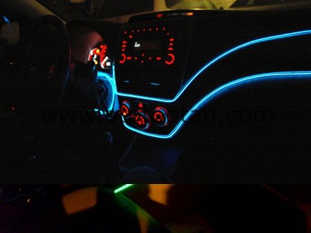 Araç İçi Turuncu Neon Kablo12 Volt