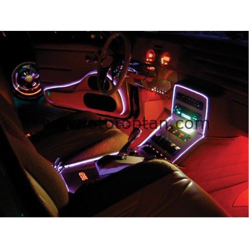 Araç İçi Beyaz Neon Kablo12 Volt