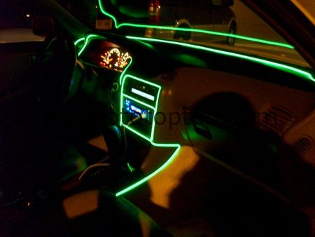 Araç İçi Beyaz Neon Kablo12 Volt