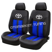 Toyota Oto Döşeme Kılıfı Siyah-Mavi