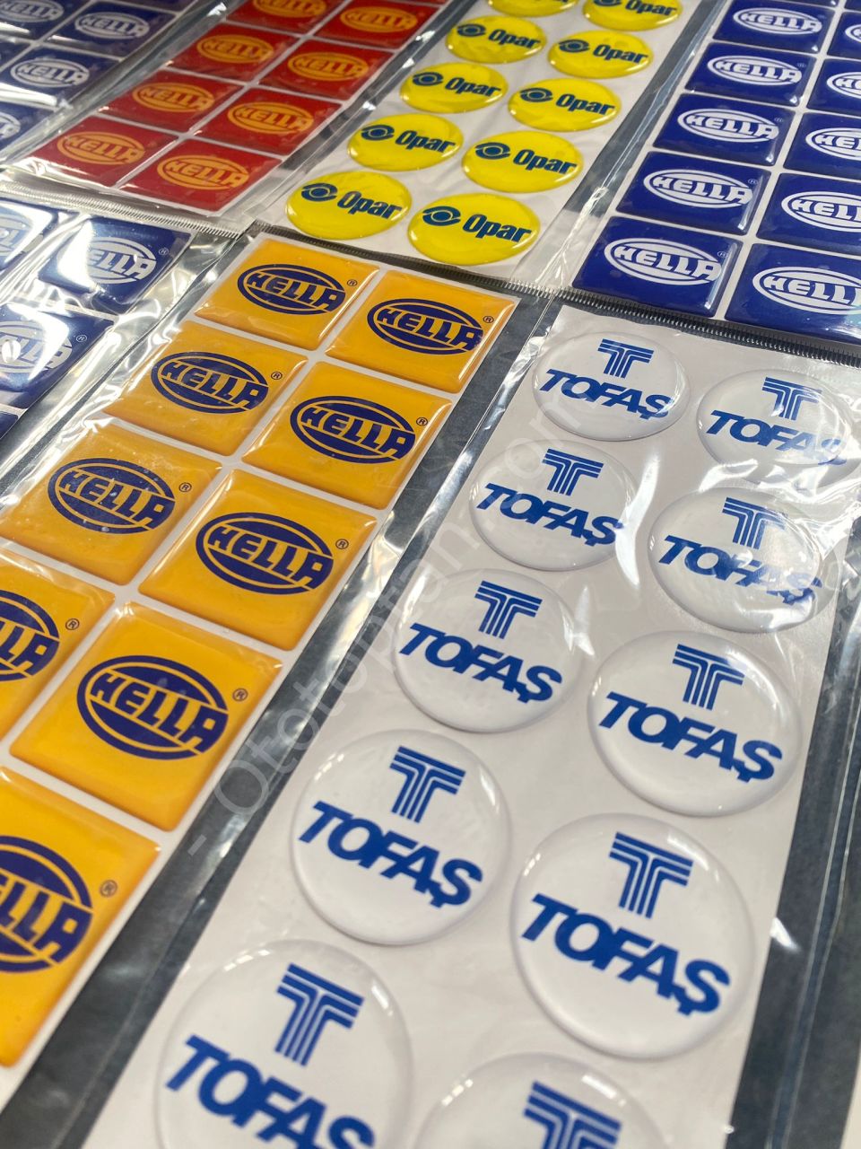 3D Plaka & Cam Pulu 12'li Paket Sticker