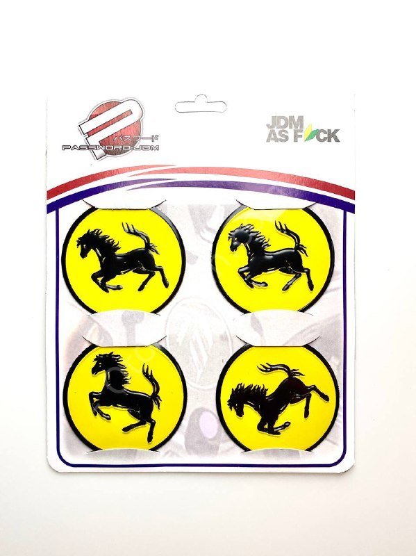 Sarı Ferrari Jant Etiketi