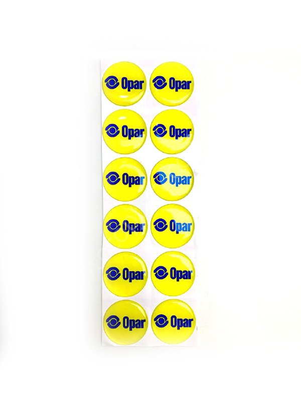 Sarı Opar Plaka Pulu 12'li Set