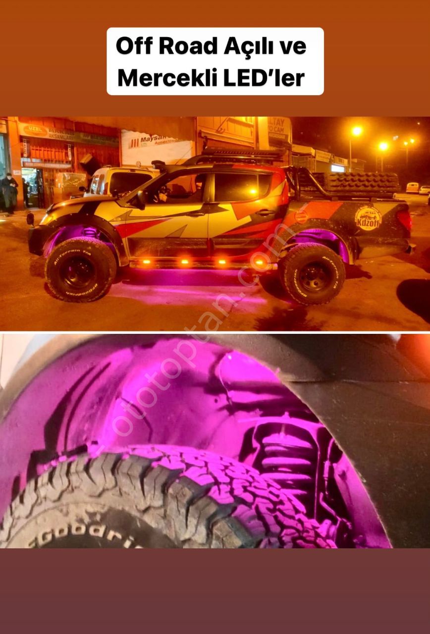 Off Road Led Açılı Su Geçirmez Led