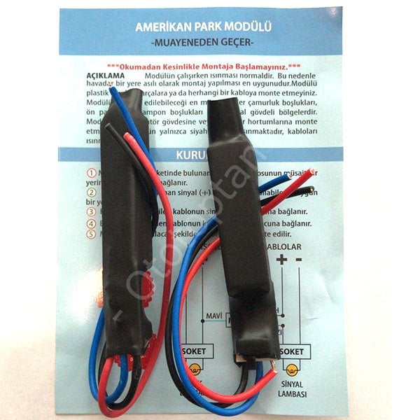 Düğmeli Amerikan Park Modülü Aç-Kapalı