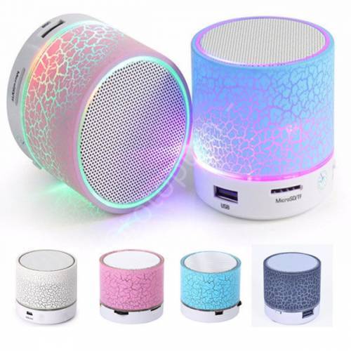 Işıklı Mini Bluetooth Hoparlör Taşınabilir Kablosuz