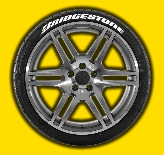 BRİDGESTONE Lastik Yazısı 4 Adet + Yapıştırma