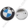 Bmw Kaput Logosu 82 mm Mavi-Siyah