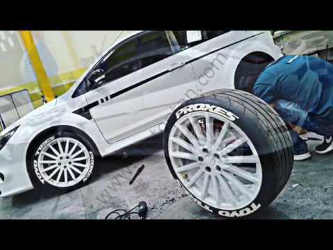 Potenza Lastik Yazısı 4 Adet + Yapıştırma