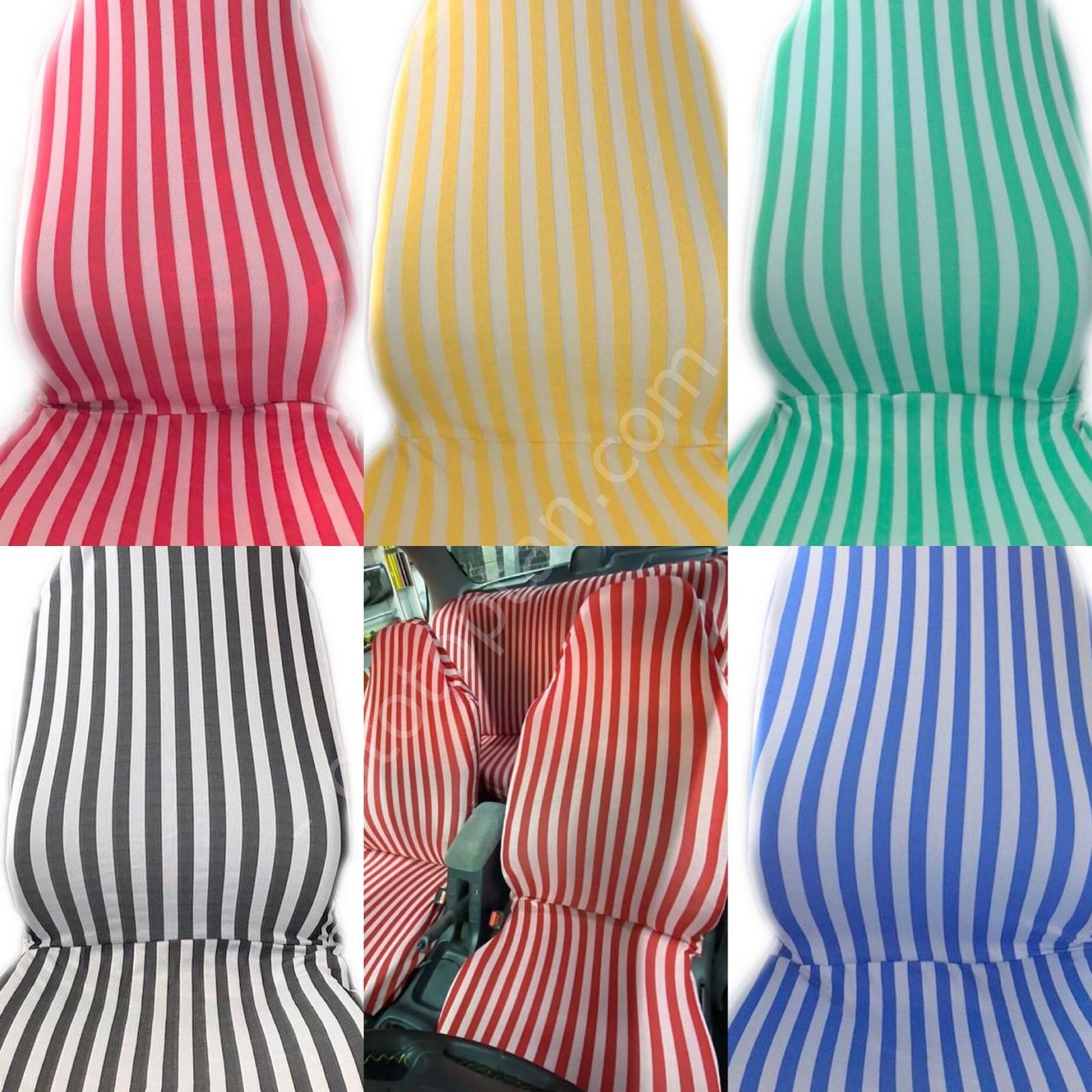 Siyah Beyaz Servis Kılıfı Ön Arka Takım