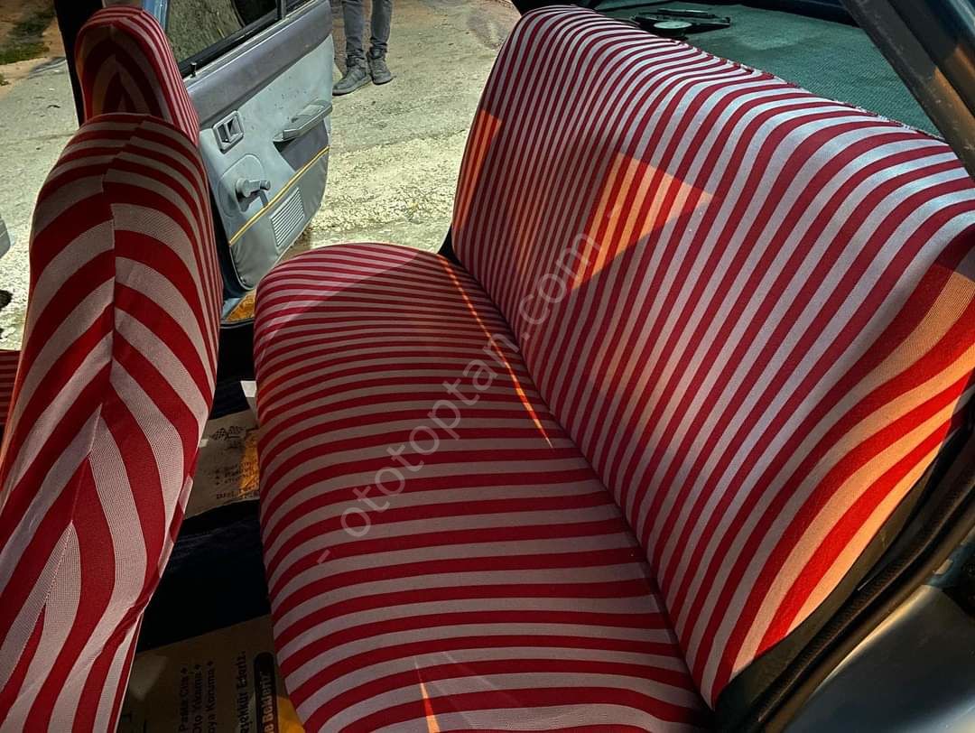 Siyah Beyaz Servis Kılıfı Ön Arka Takım