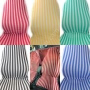 Sarı Beyaz Servis Kılıfı Ön Arka Takım