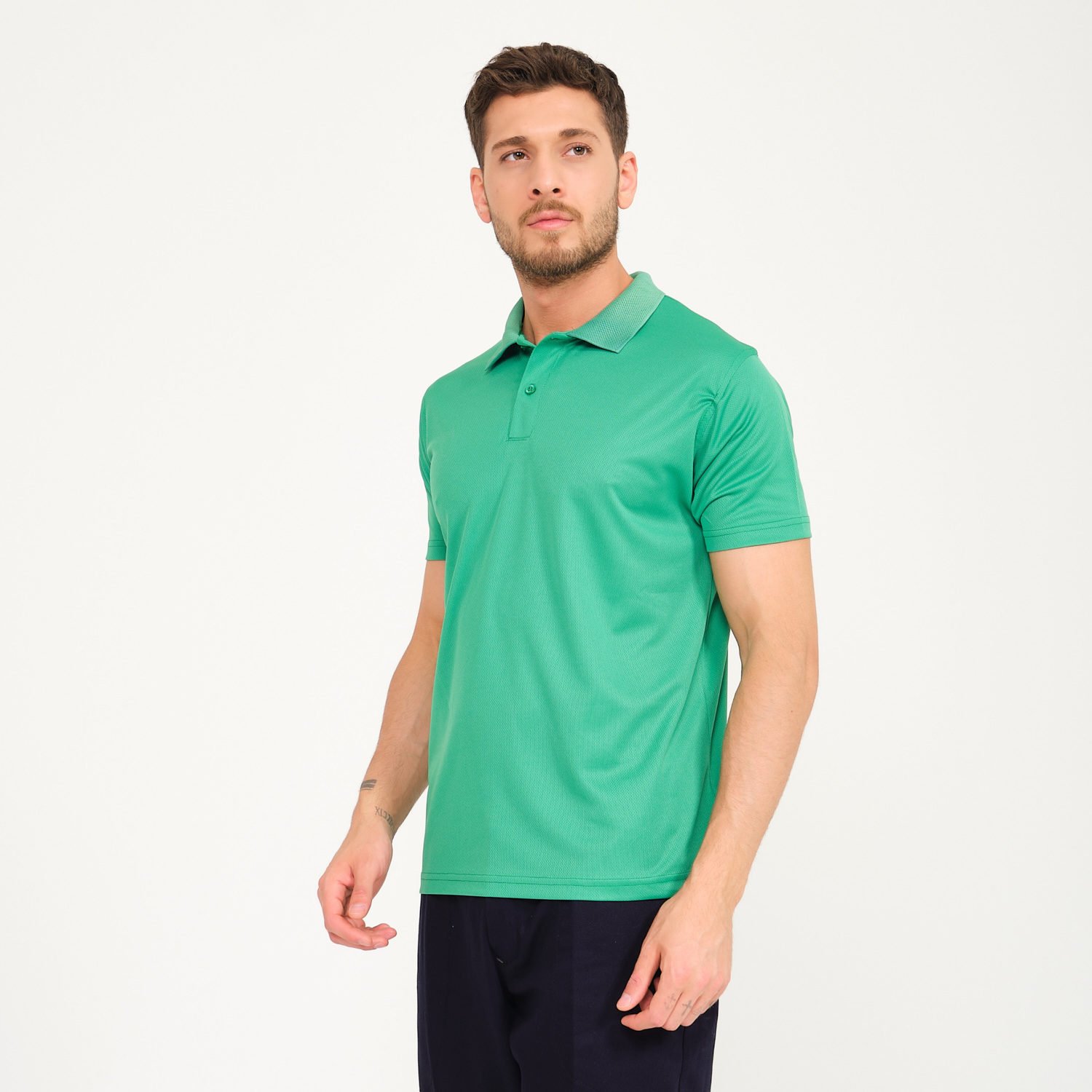 Yeşil Forma Kappa Kumaş Polo Yaka İş Tişörtü