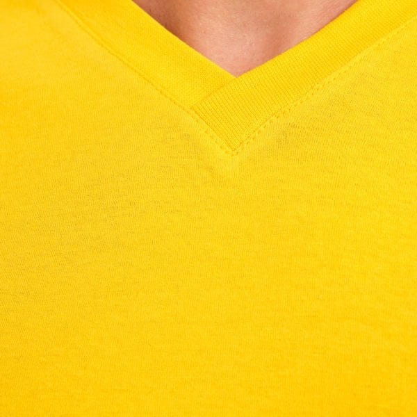 Sarı V Yaka İş Tişörtü