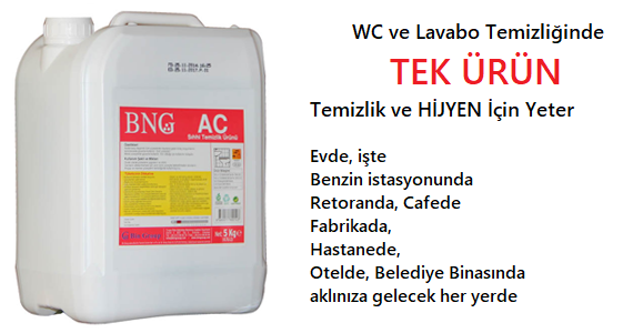 BNG AC Sıhhi Konsantre Temizlik Ürünü 4 x 5 kg