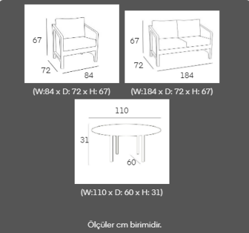 VİTELLO MOON BAHÇE OTURMA GRUBU