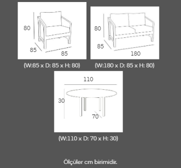 VİTELLO ALABAMA BAHÇE OTURMA GRUBU