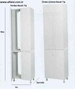 İki Parçalı Kombi Kabini 60x220x38