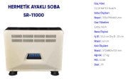SR11000 Yer Tipi Hermetik Doğalgaz Sobası