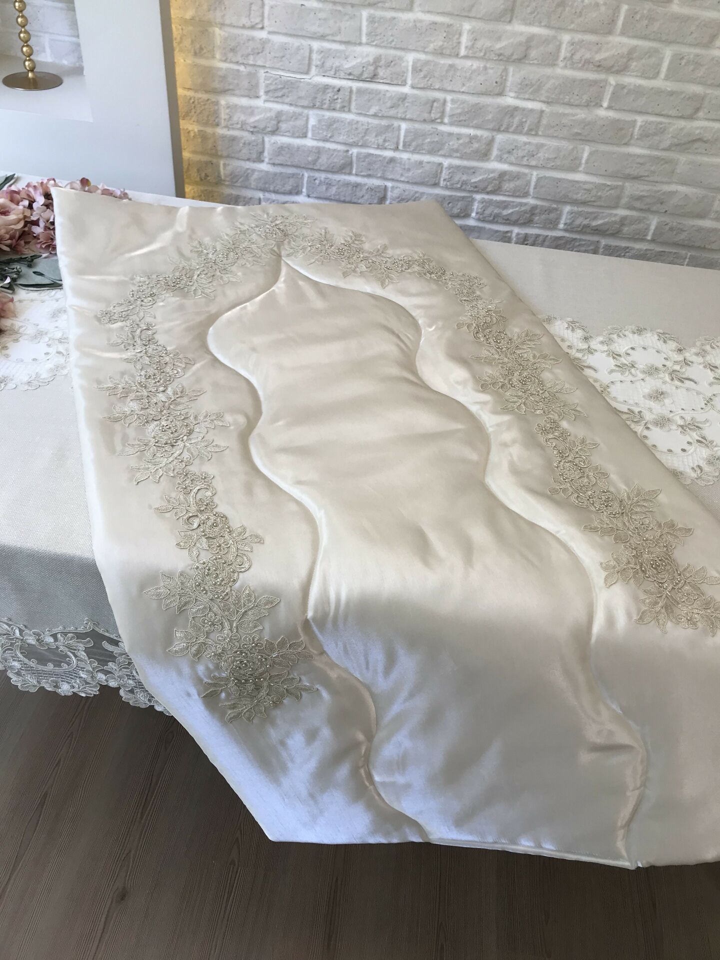 Fransız Dantelli Seccade | Cappuccino
