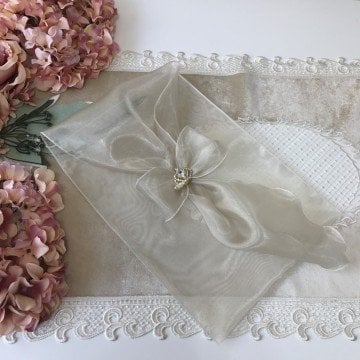 Cappuccino Fiyonklu Kese | 25*35 cm