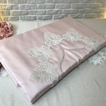 Fransız Dantelli Seccade | Pudra