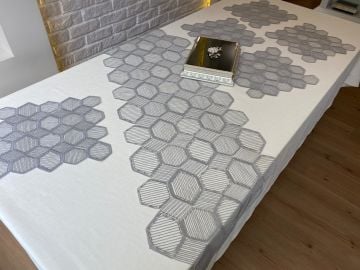 Dantel Servis Takımı | Gri
